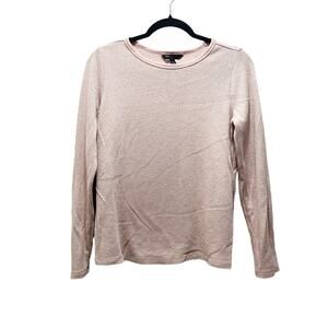 Banana Republic Pink Loose Knit Long Sleeve Lightweight Sweater Size Small